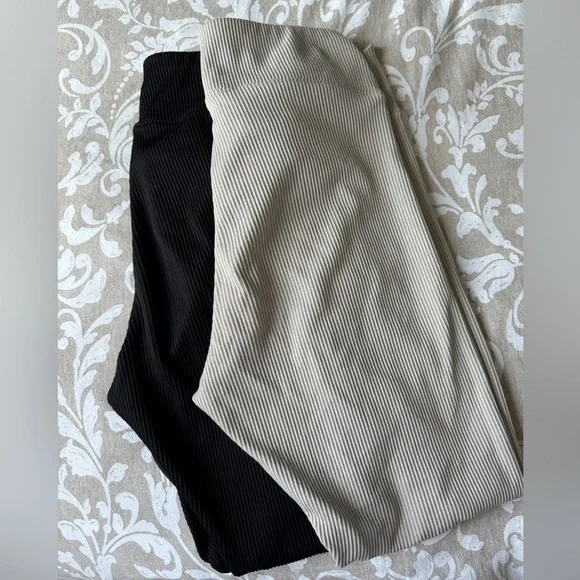 H&M - Ribbed leggings - L - Picture 5 of 8